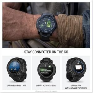 Instinct® 3 AMOLED, Rugged GPS Smartwatch, 45mm, Black